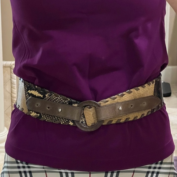 St. Emile Exotic Snakeskin Belt - Picture 1 of 7